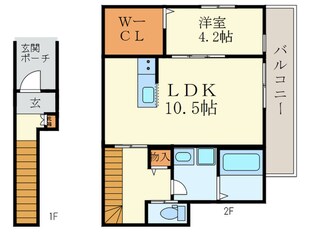 PAZ北大路の物件間取画像